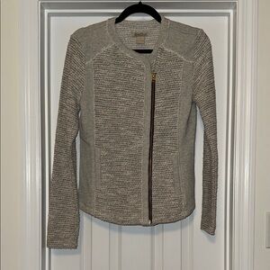 Lucky Brand Gray Blazer Textured Suit Jacket
